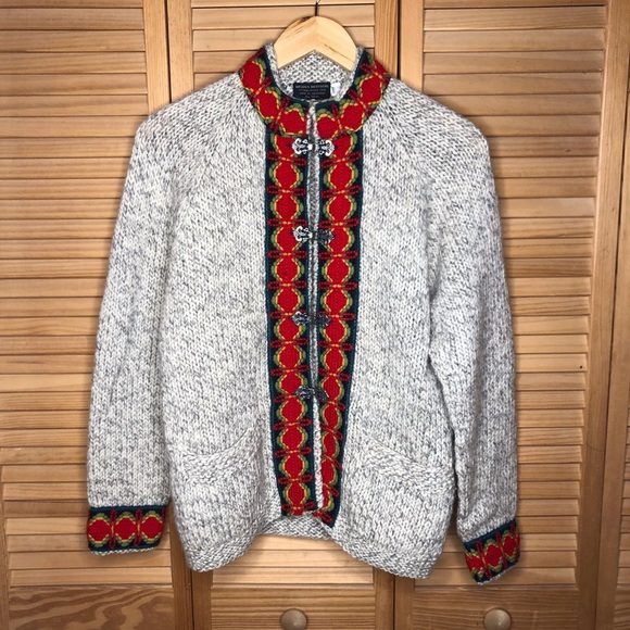 Brooks Brothers Sweaters - Brooks Brothers Grey Vtg Denmark S Folk